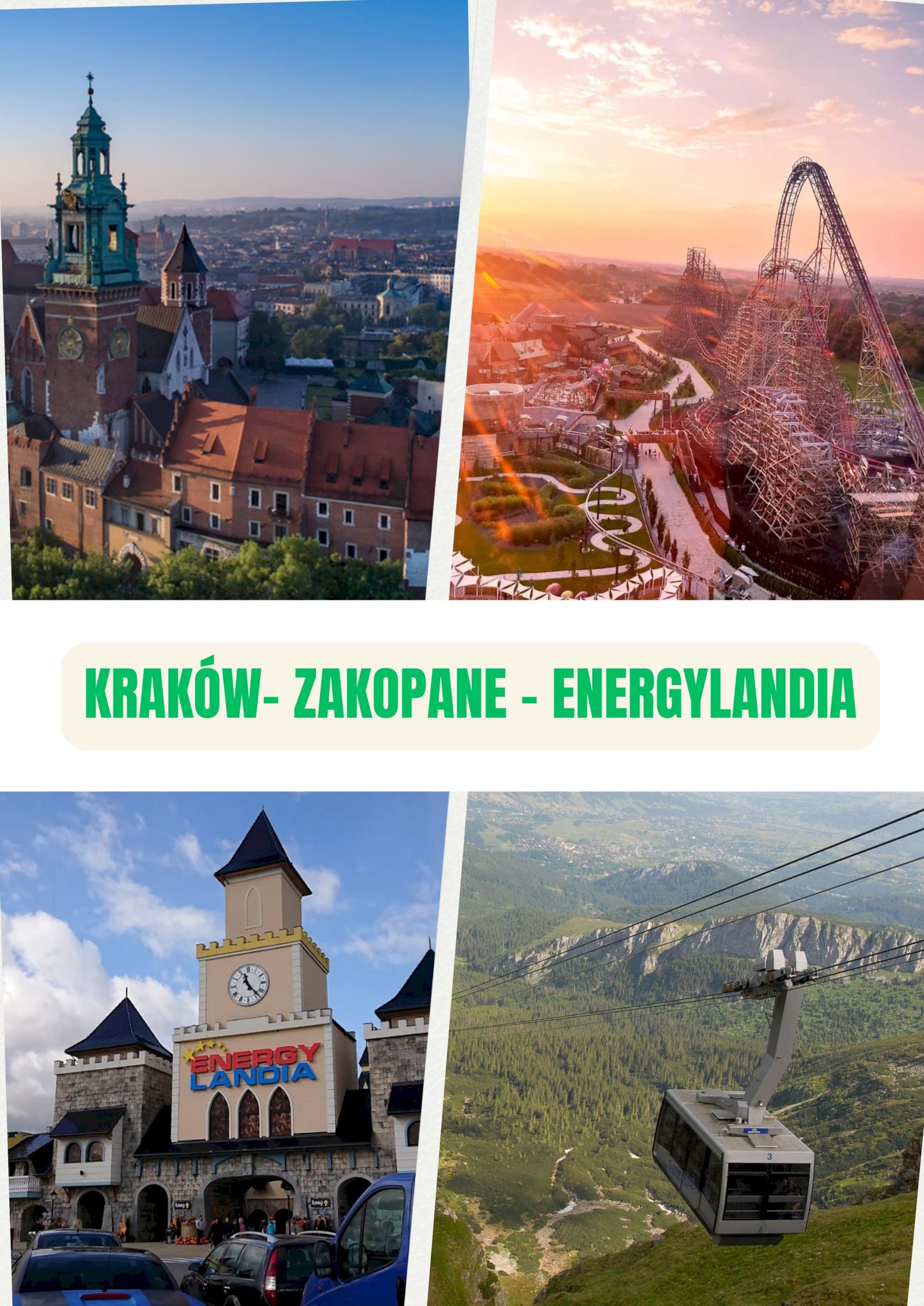 Kraków, Zakopane, Energylandia 4 dni